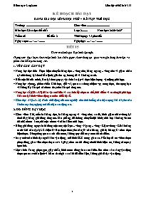 KHBD GDTC lớp 2 năm học 2026-2027 - Tuần 8 (T