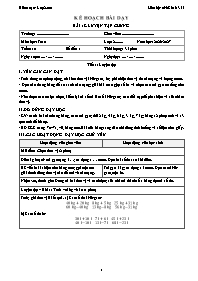 KHBD Toán lớp 2 năm học 2026-2027 - Tuần 10 (