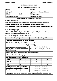 KHBD Toán lớp 2 năm học 2026-2027 - Tuần 20 (