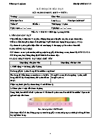 KHBD Toán lớp 2 năm học 2026-2027 - Tuần 27 (