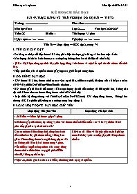 KHBD Toán lớp 2 năm học 2026-2027 - Tuần 28 (